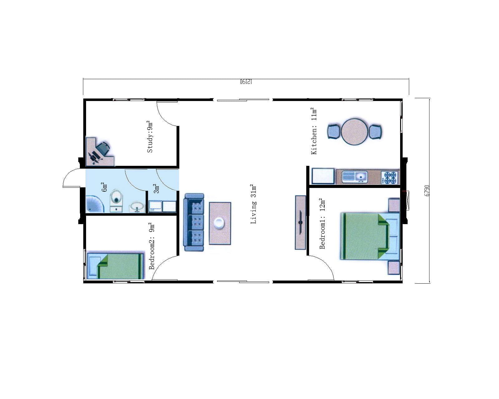 Transportable Homes Butterfly Modular Home T311