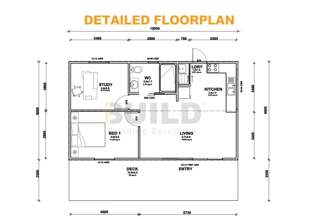 Kit Homes Avila Detailed Floorplan V Ibuild Building Solutions