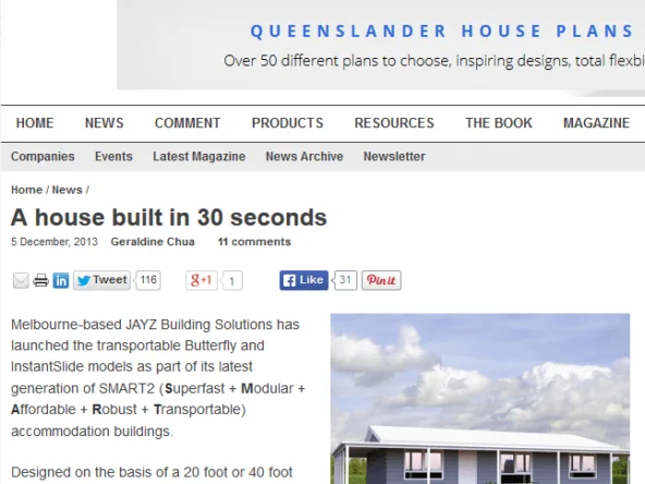 Architecture  Design A house built in 30 seconds