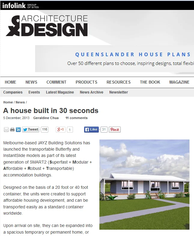 Architecture  Design A house built in 30 seconds