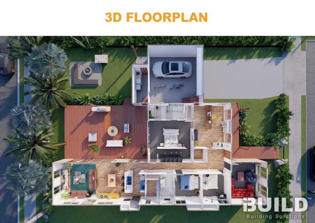 Kit Homes Dubbo 3D Floorplan V2