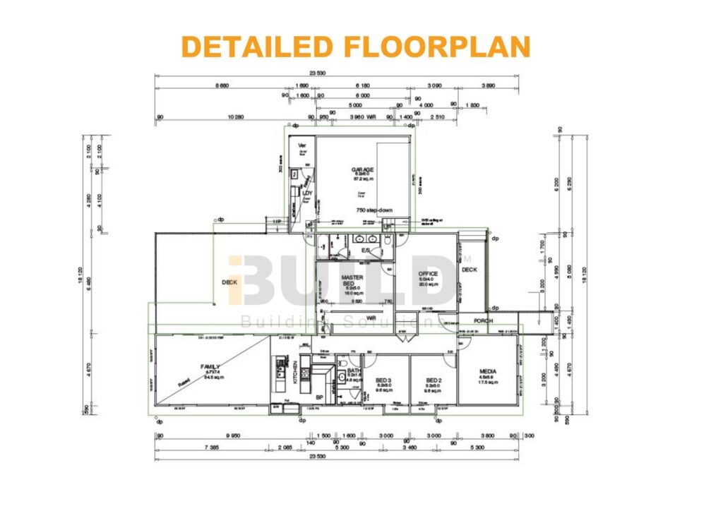 Kit Homes Dubbo Detailed Floorplan V2