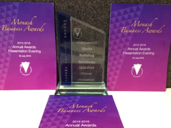 2016 Monash Business Awards Annual Gala Dinner iBuild wins Innovation Award