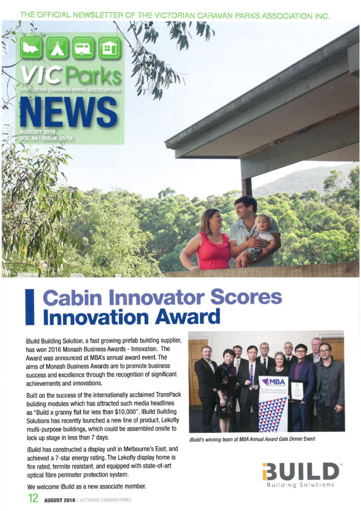 VicParks Newsletter features iBuild