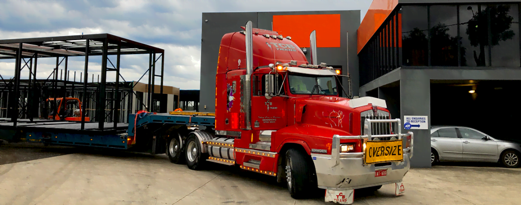 iBuild Campbellfield factory with trucks