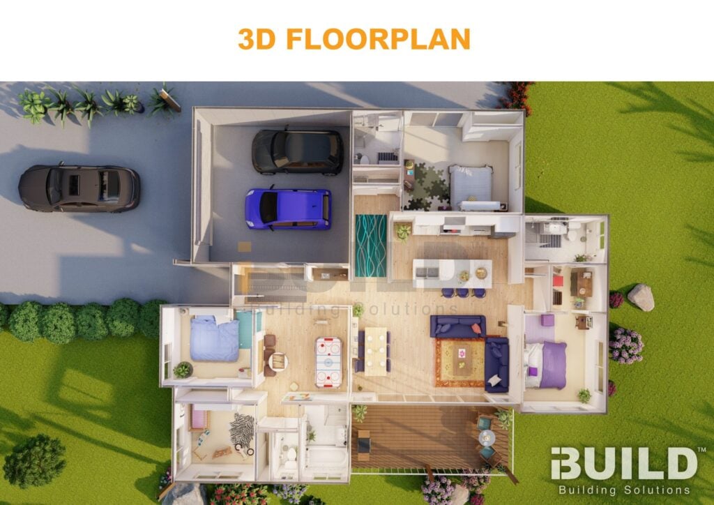 Kit Homes Newcastle 3D Floorplan V2