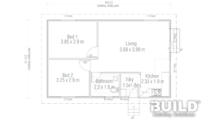 Kit Homes Orange Floor Plan Simplified