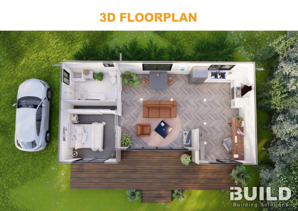 Kit Homes Ballina 46 3D Floor plan V2