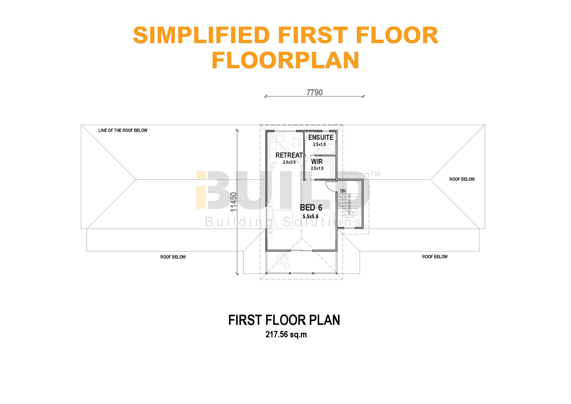 Kit Homes Gold Coast Simplified First Floor Floorplan V2 iBuild Building Solutions