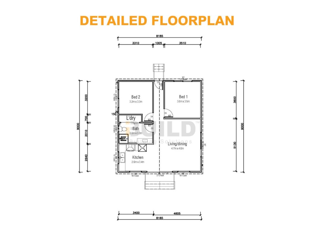 Kit Homes Sale Detailed Floorplan V2