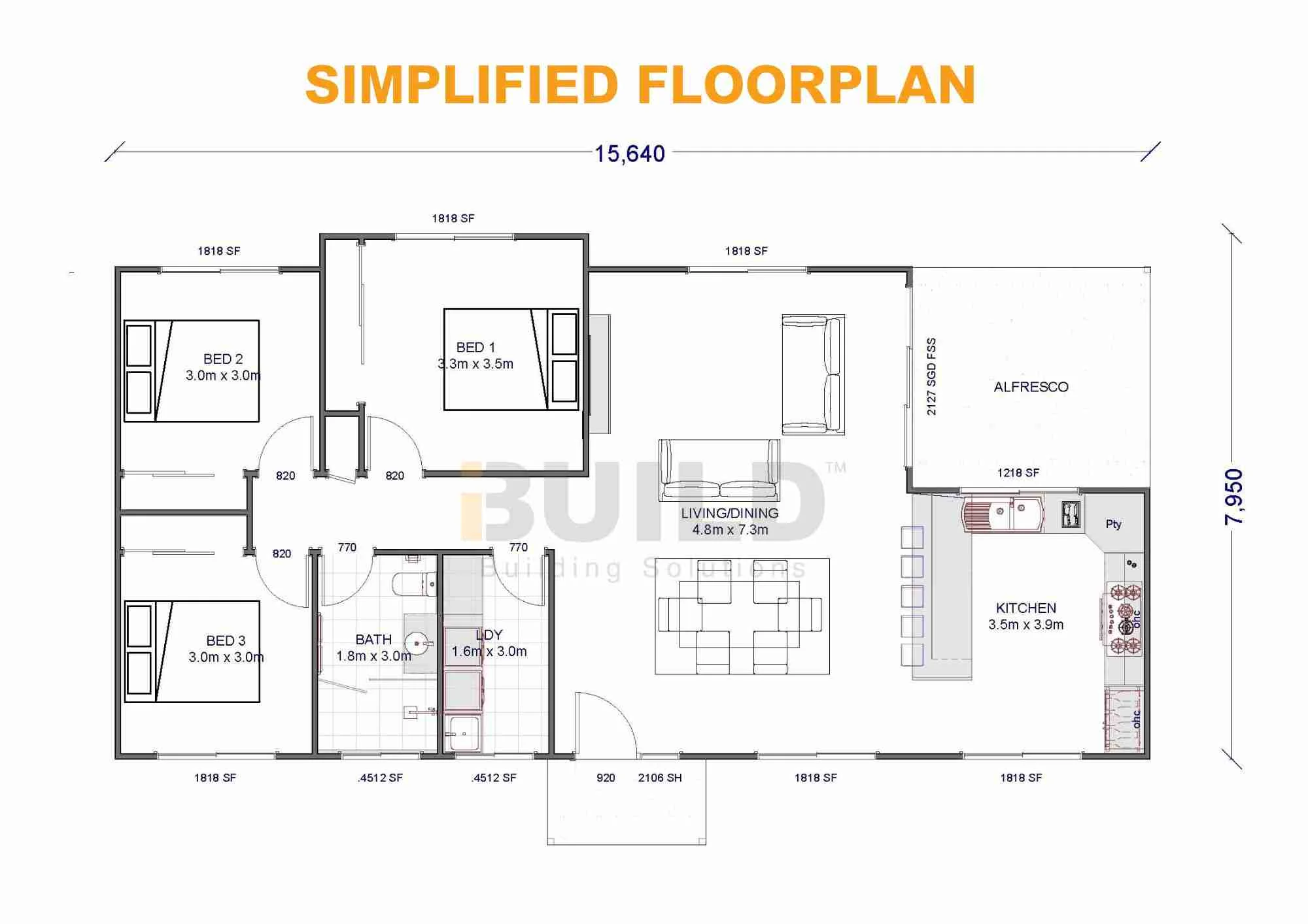 KIT HOMES PENRITH SIMPLIFIED FLOORPLAN