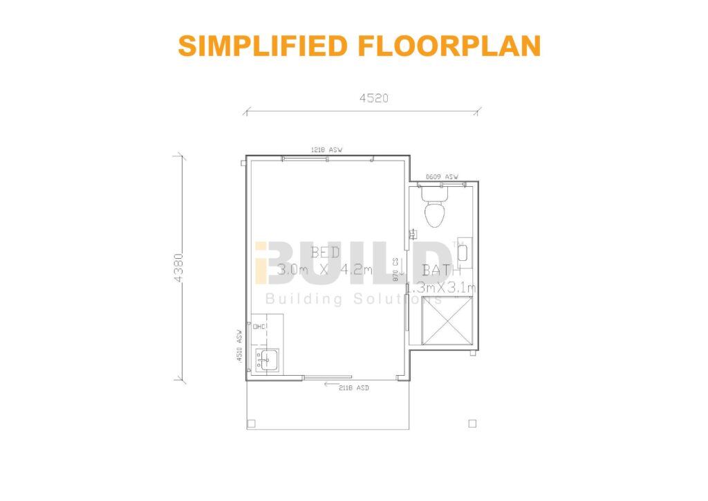 Kit Homes Stawell Simplified Floorplan