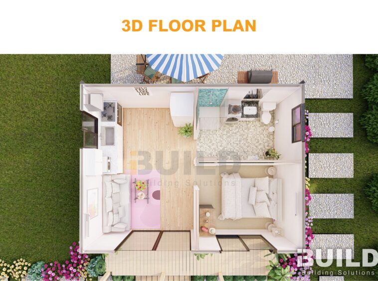 Kit Homes Oxford 3D Floor Plan