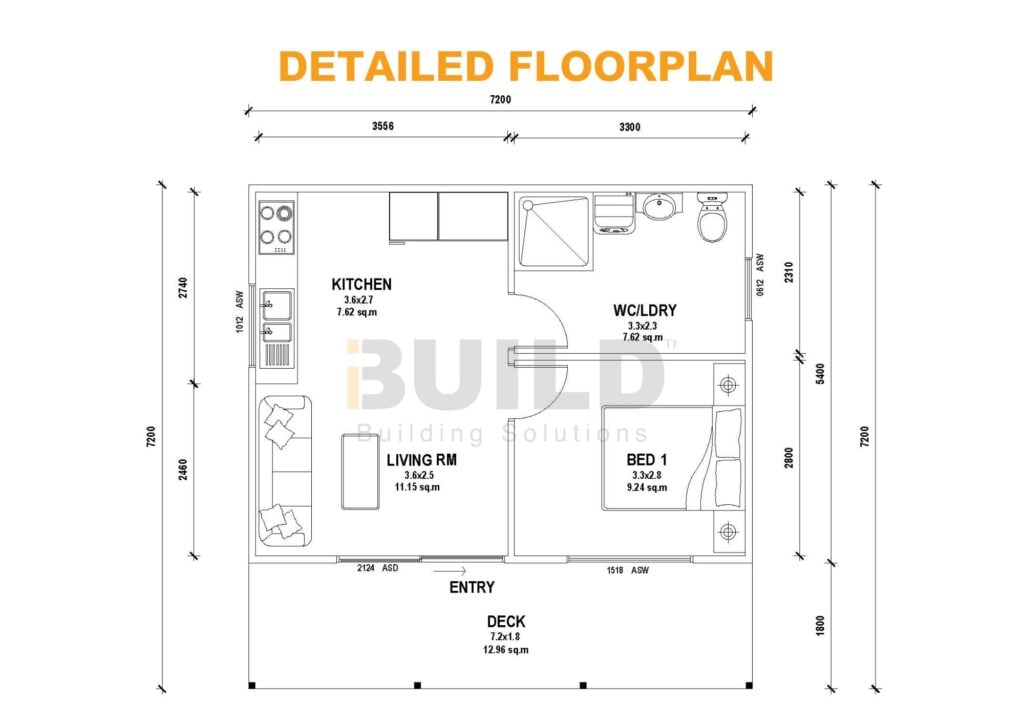 Kit Homes Oxford Detailed Floor Plan