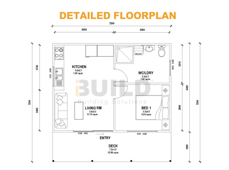 Kit Homes Oxford Detailed Floor Plan