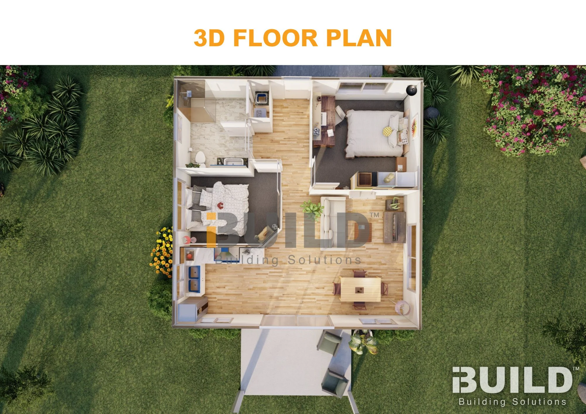 Kit Homes Bayview 3D Floorplan