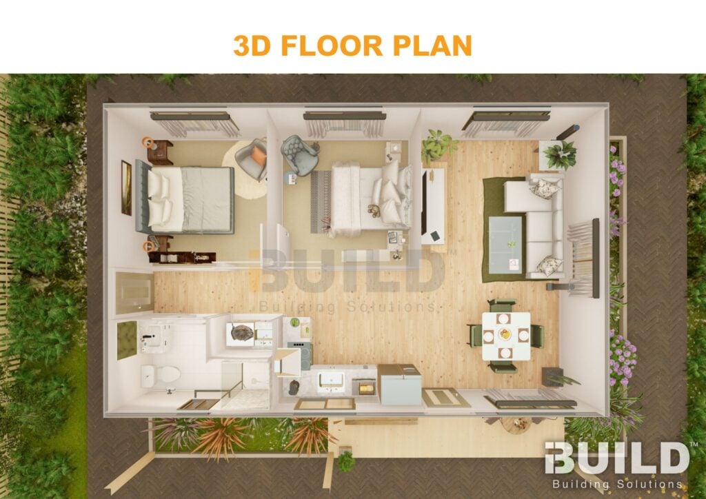 Kit Homes Parramatta 3D Floorplan