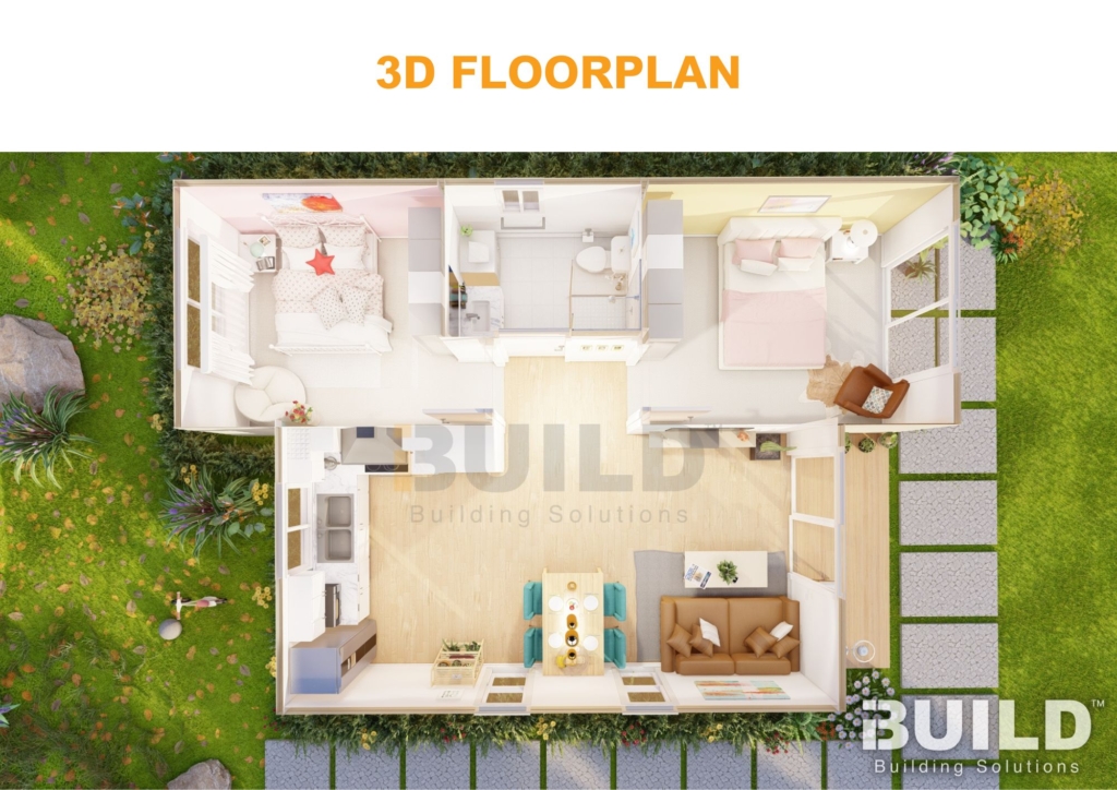 Granny Flats Belgrave 3D Floor Plan