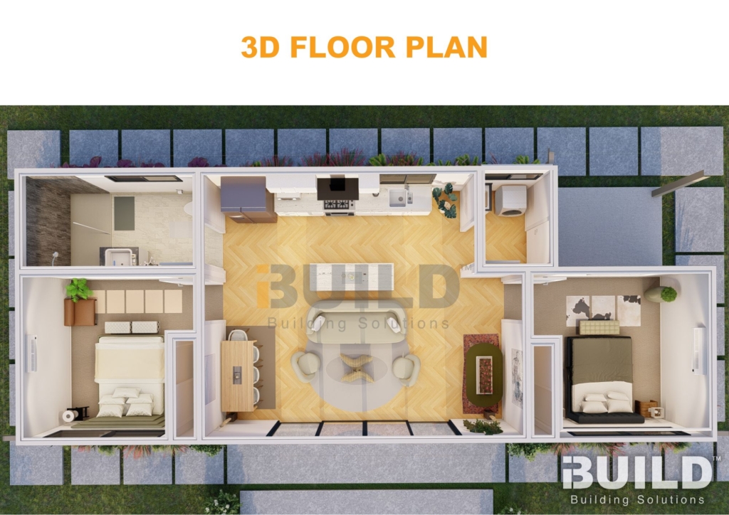 Kit Homes Ararat 3D Floorplan