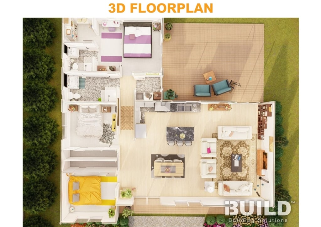 Kit Homes Warrnambool 3D floor plan