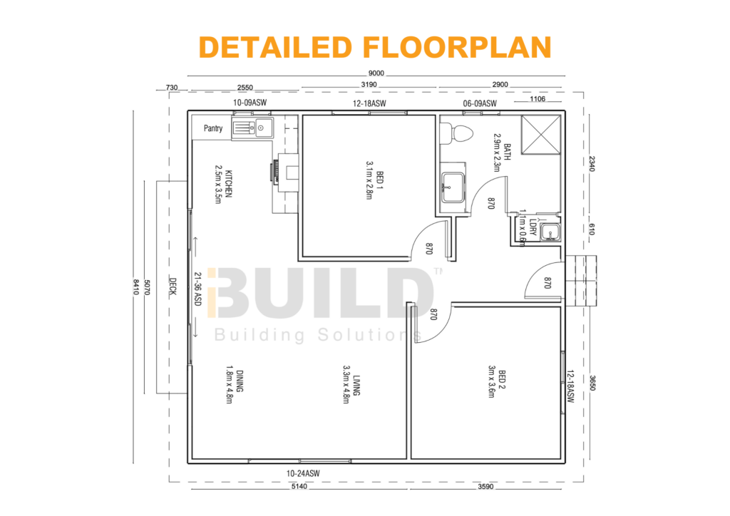 CASA BIANCA DETAILED FLOORPLAN WATERMARKED - iBuild Building Solutions