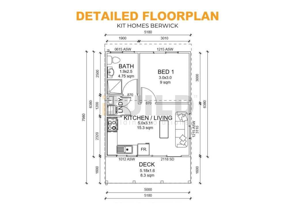Kit Homes Berwick DETAILED FLOORPLAN