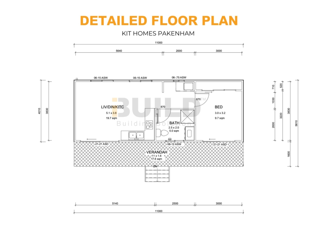 Kit Homes Pakenham DETAILED FLOOR PLAN