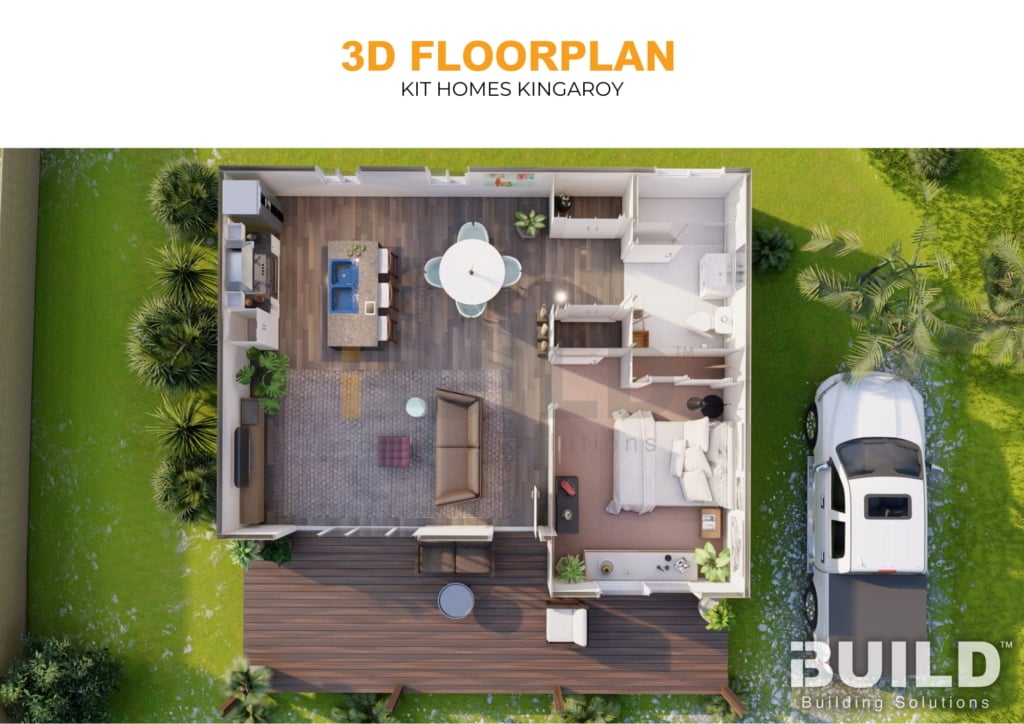 iBuild Kit Homes Kingaroy LS 3D FLOORPLAN