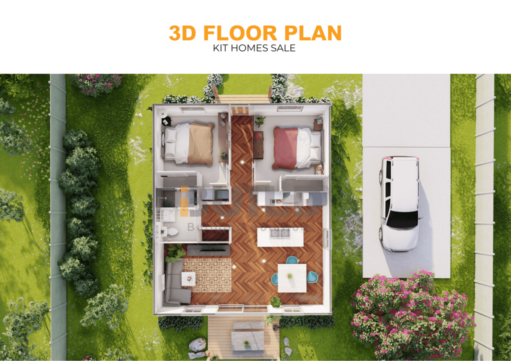 iBuild Kit Homes SALE LS 3D FLOOR PLAN