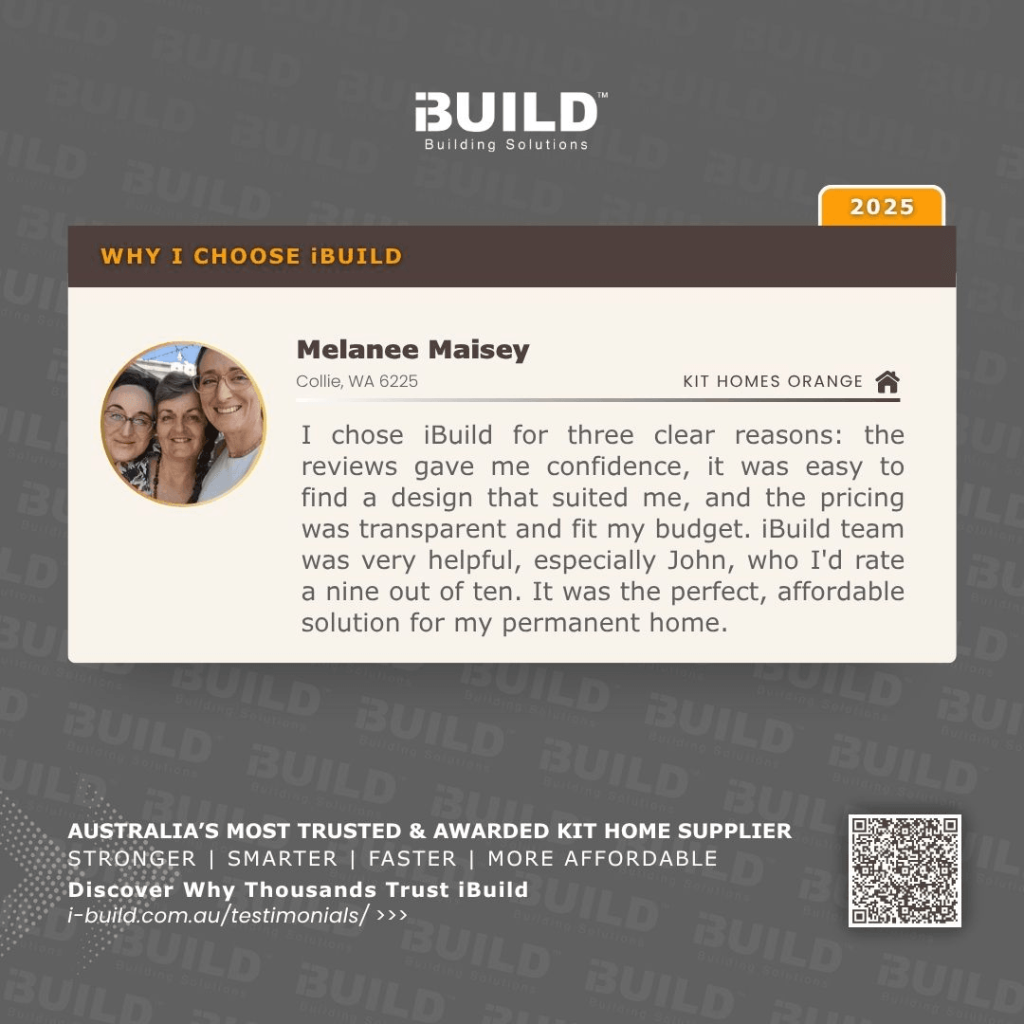 Why choose iBuild Melanee Maisey Testimonial