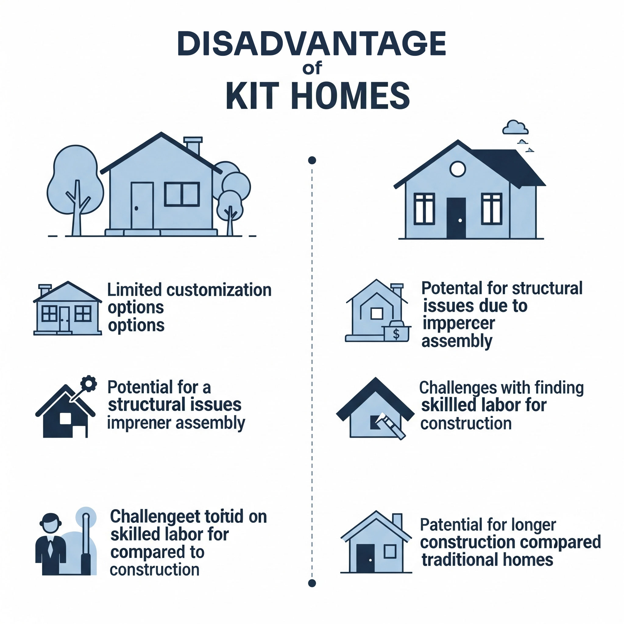 disadvantage of kit homes