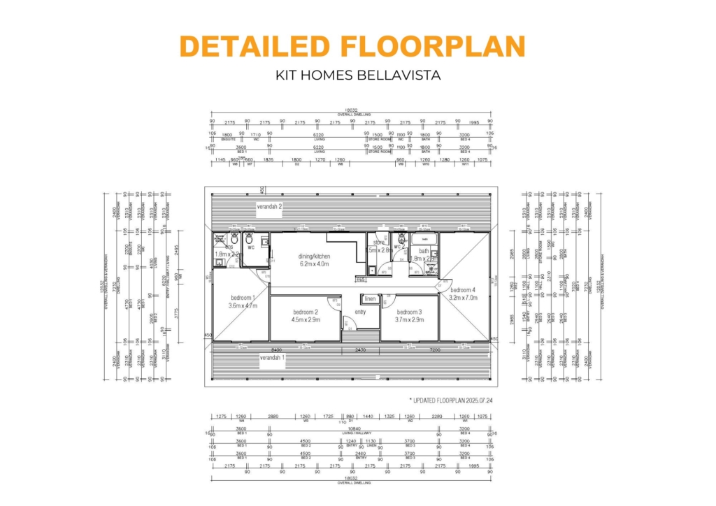 iBuild Kit Homes Bellavista Detailed Floorplans V2