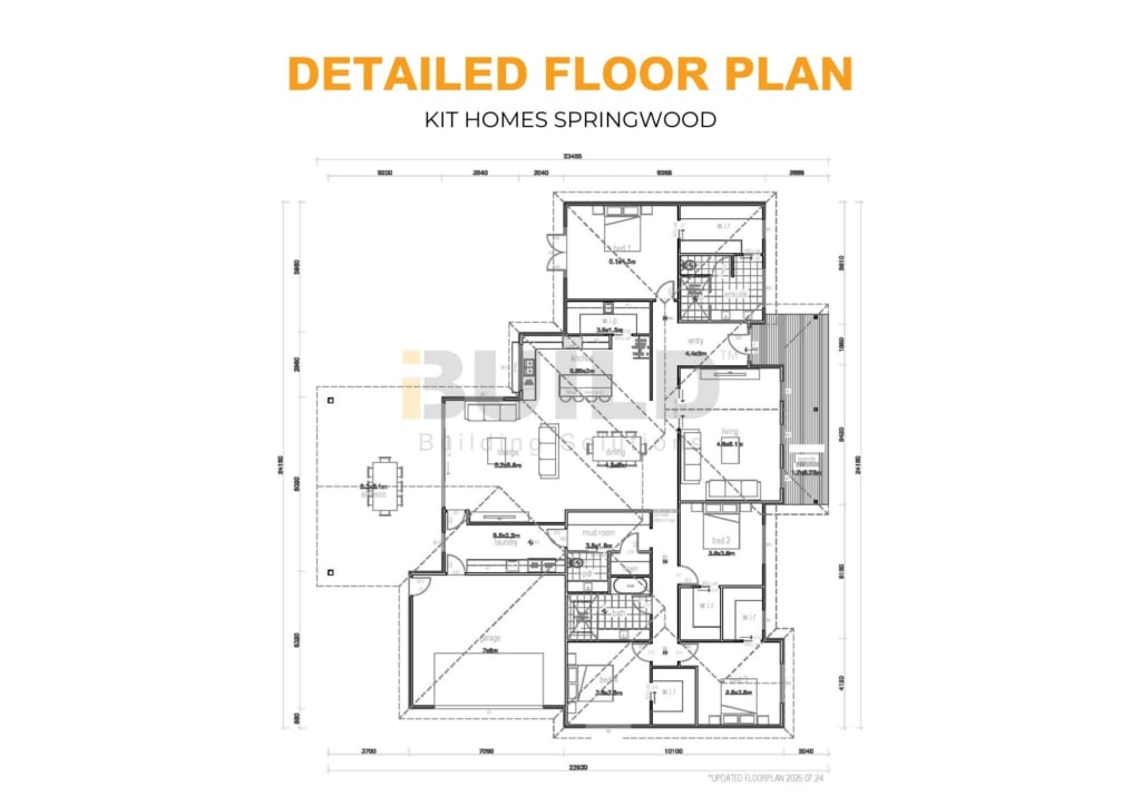 iBuild Kit Homes Springwood LS DETAILED FLOOR PLAN