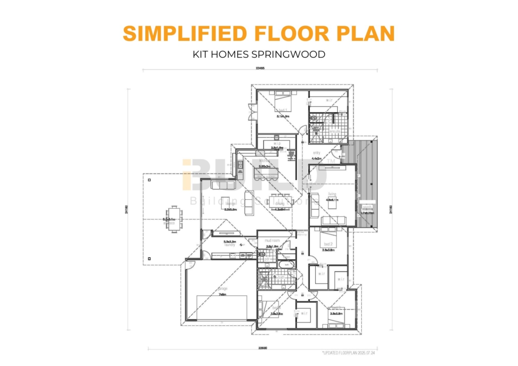 iBuild Kit Homes Springwood LS SIMPLIFIED FLOOR PLAN