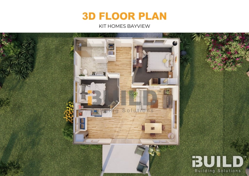Kit Homes Bayview 3D FLOORPLAN