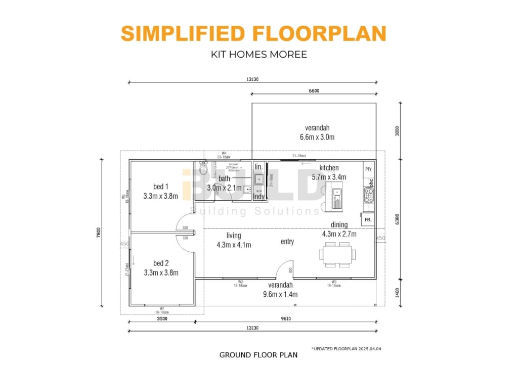 Kit Homes Moree Simplified Floorplan V2