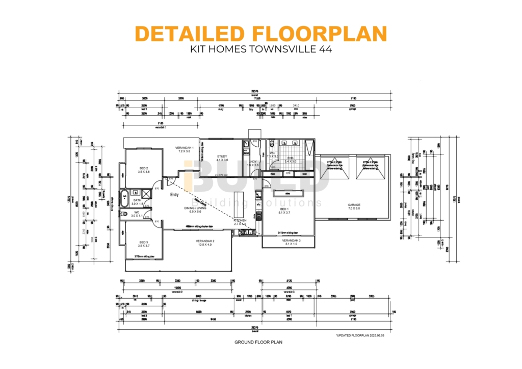 iBuild Kit Homes Townsville 44 DETAILED FLOORPLAN