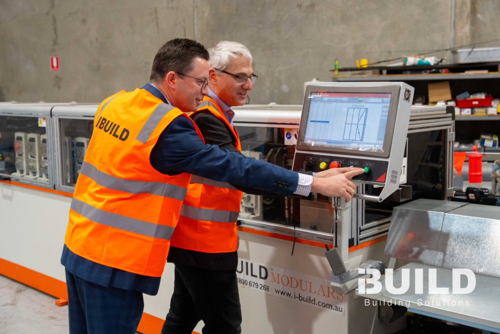 ibuild historic double minister visit heidelberg press green button 01