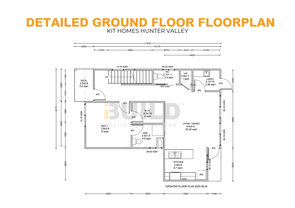 iBuild Kit Homes Hunter Valley Detailed Ground Floorplans