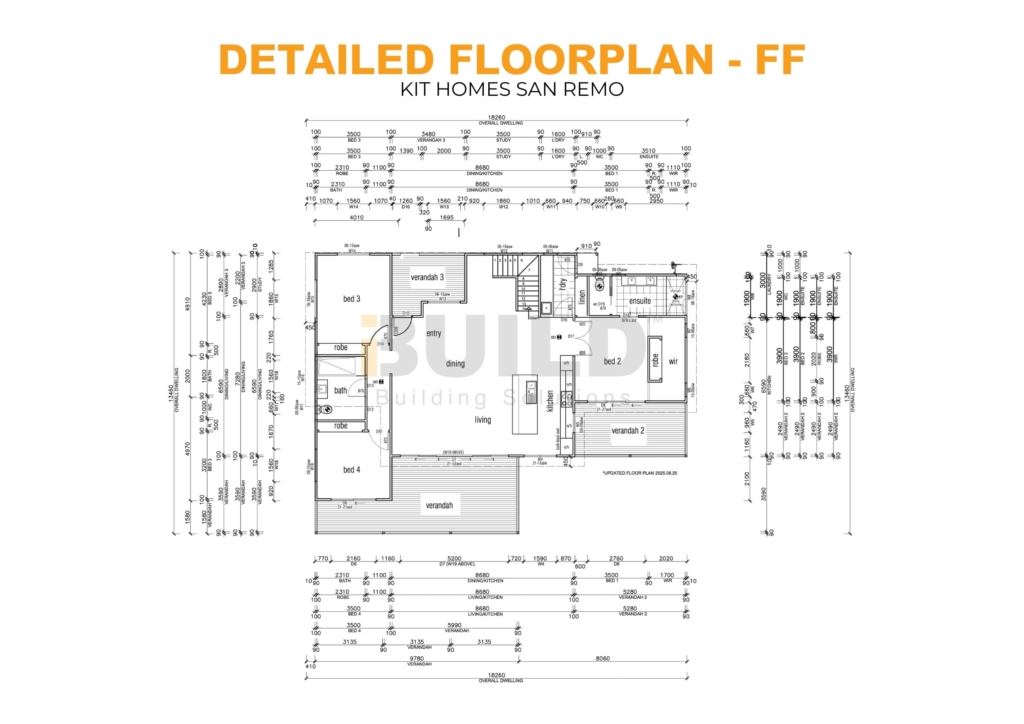 iBuild Kit Homes SAN REMO DETAILED FF FLOORPLAN