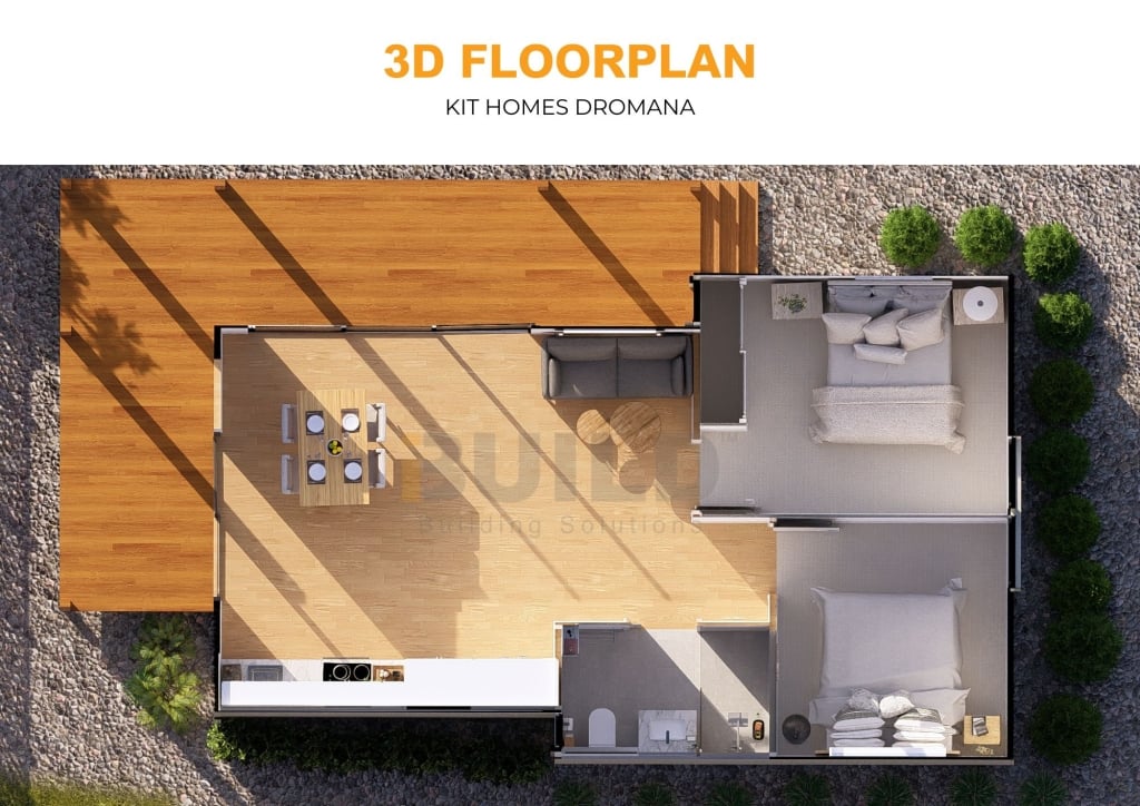 iBuild Kit Homes Dromana 3D FLOORPLAN Watermarked