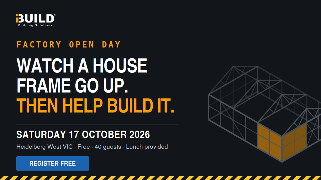 iBuild Factory Open Day, Saturday 17 October 2026